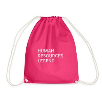 Human resources legend - Drawstring Bag - fuchsia - Front