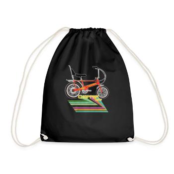 Chopper-Fahrrad - Turnbeutel - Schwarz - Vorne