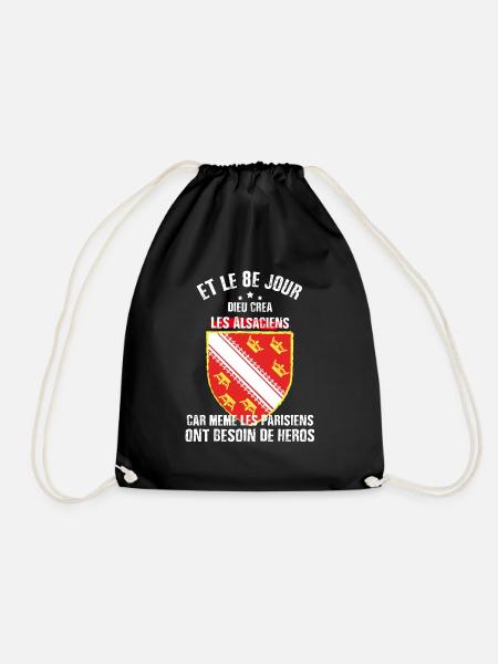 le 8e jour les alsaciens - Sac de sport léger - noir