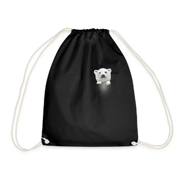 TASCHE POLAR BEAR - Turnbeutel - Schwarz - Vorne