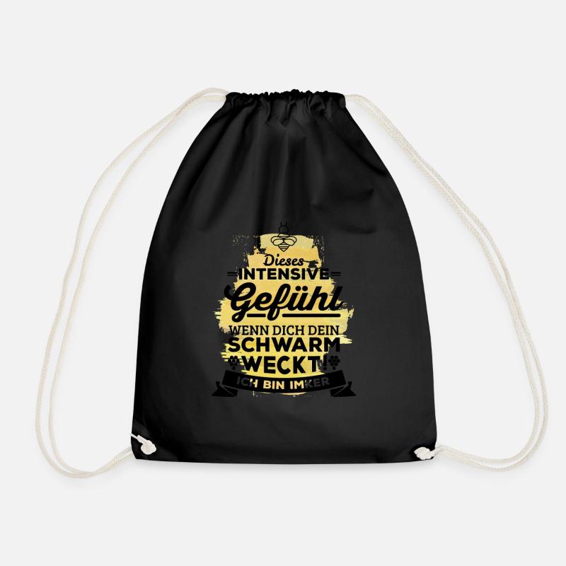 Ich bin Imker - Turnbeutel - Schwarz