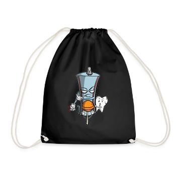 Le dentifrice protège la dent de la sucette - Sac de sport léger - noir - Devant