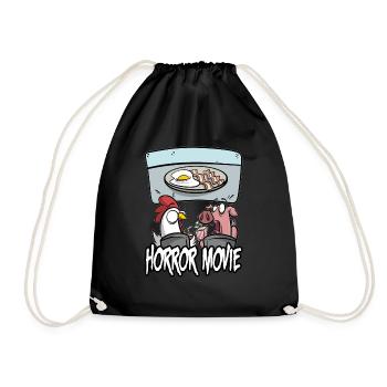 Film d'horreur - film d'horreur pour animaux - Sac de sport léger - noir - Devant