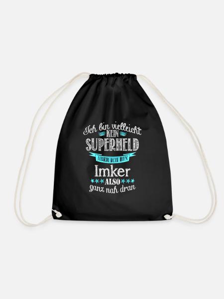 beekeeper - Drawstring Bag - black