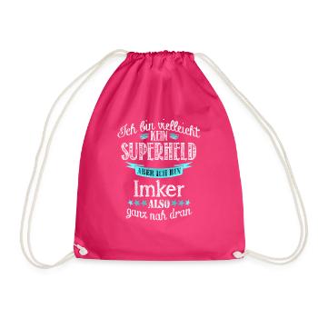 Imker - Turnbeutel - Fuchsia - Vorne