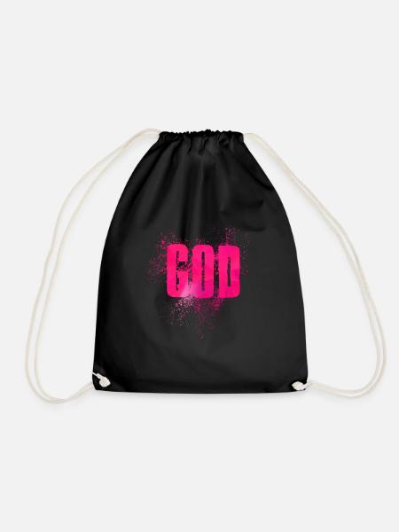 God - Turnbeutel - Schwarz