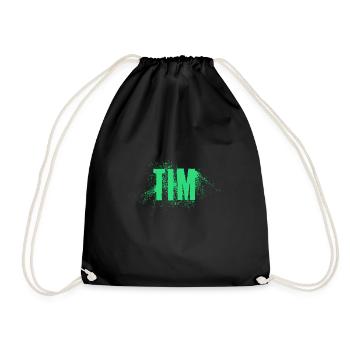 Tim - Turnbeutel - Schwarz - Vorne