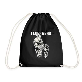 Fire brigade - Drawstring Bag - black - Front