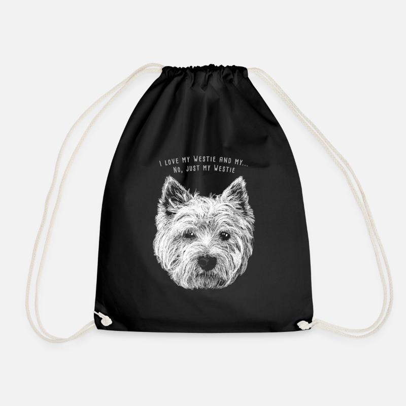 West Highland White Terrier 02 - Sac de sport léger - noir