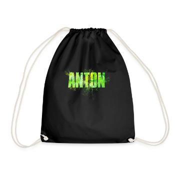 Anton - Turnbeutel - Schwarz - Vorne
