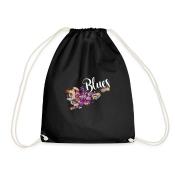 guitare blues - Sac de sport léger - noir - Devant