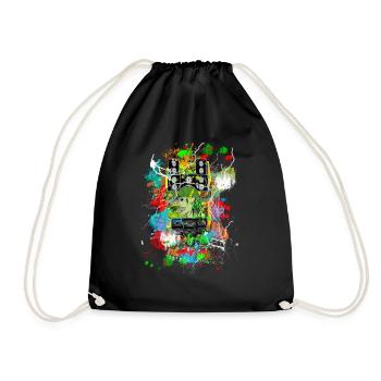 SOUND AND COLORS - Sac de sport léger - noir - Devant
