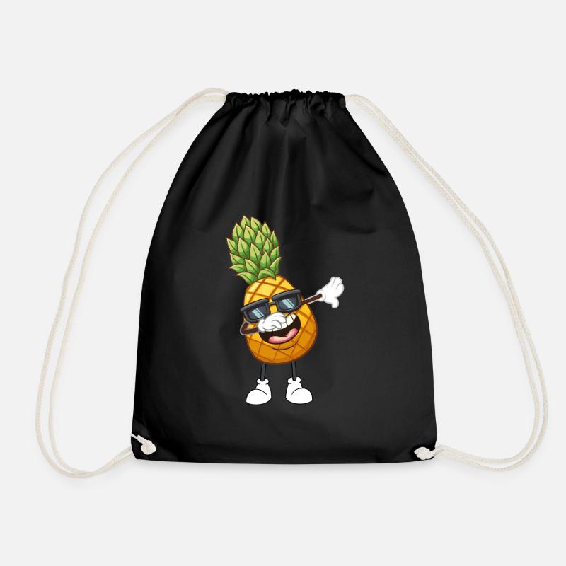 PINEAPPLE - Drawstring Bag - black