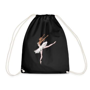 Danseur de ballet - Sac de sport léger - noir - Devant