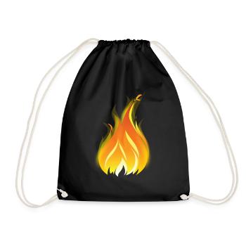 Fire 1 - Turnbeutel - Schwarz - Vorne