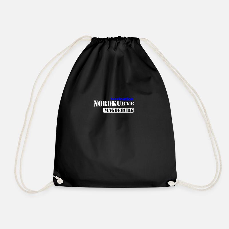 North curve Magdeburg - Drawstring Bag - black