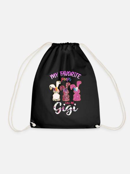 Meine Lieblingsblicke nennen mich Gigi - Turnbeutel - Schwarz