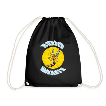 Murder Hornets Killer Hornets - Drawstring Bag - black - Front