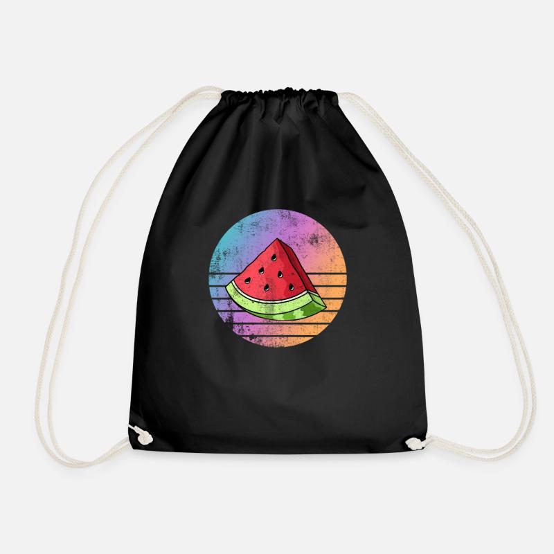 Wassermelone - Turnbeutel - Schwarz