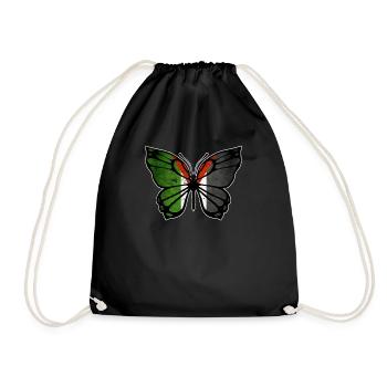 Palästina-Schmetterling - Turnbeutel - Schwarz - Vorne