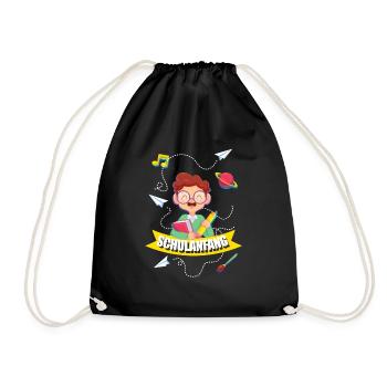 SCHULANFANG, EINSCHULUNG, BACK TO SCHOOL - Turnbeutel - Schwarz - Vorne