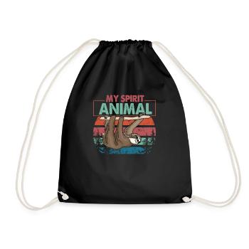 My Spirit Animal - Drawstring Bag - black - Front