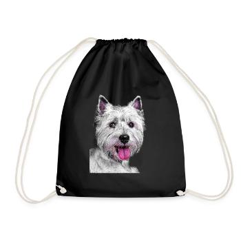 west highland white - Sac de sport léger - noir - Devant