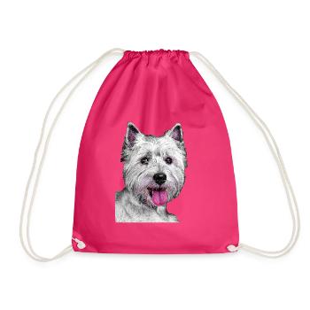 West highland white - Turnbeutel - Fuchsia - Vorne