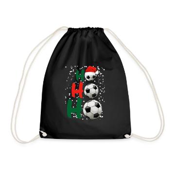 Football Christmas - Drawstring Bag - black - Front