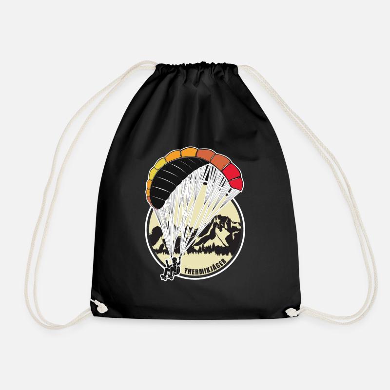 Paragliding Geschenk - Turnbeutel - Schwarz