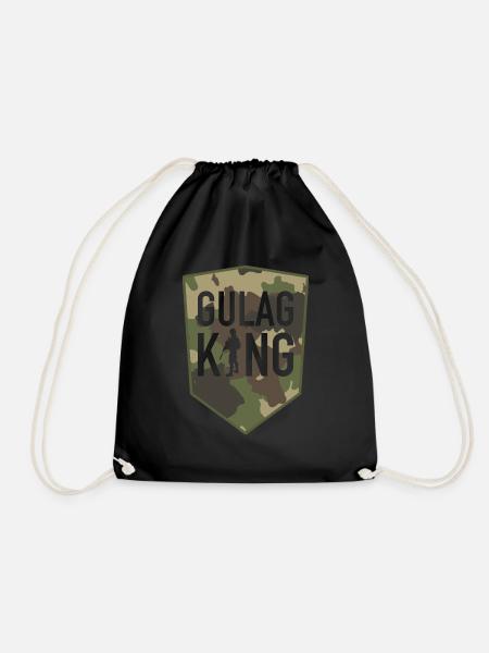 Gulag King Camouflage - Turnbeutel - Schwarz