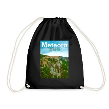 Meteora Klöster Griechenland - Turnbeutel - Schwarz - Vorne