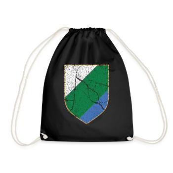 Abruzzo coat of arms - Drawstring Bag - black - Front