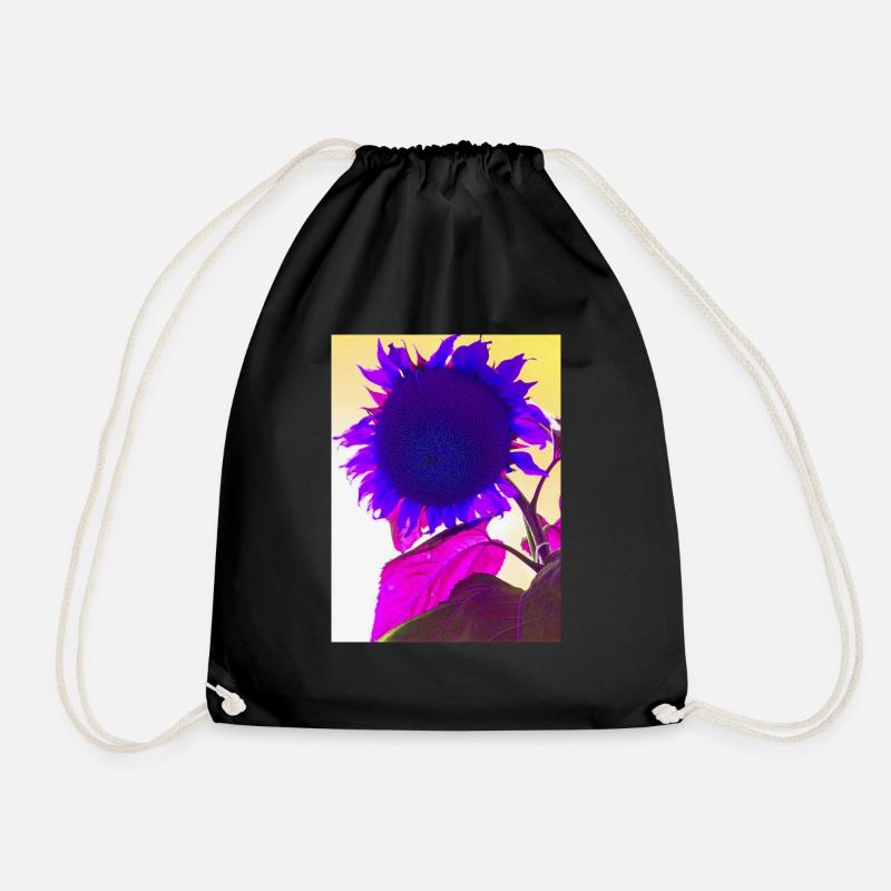 sommerblume pop Art - Turnbeutel - Schwarz