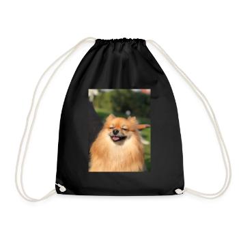 smiling pomeranian zwergspitz happy - Sac de sport léger - noir - Devant