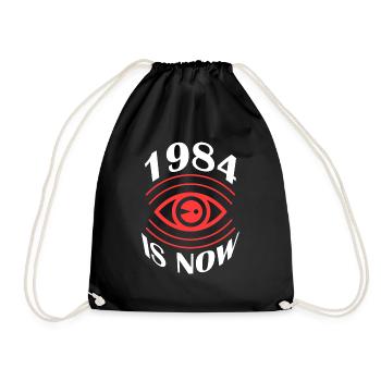 1984 is now - Drawstring Bag - black - Front
