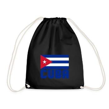 Cuba - Drawstring Bag - black - Front
