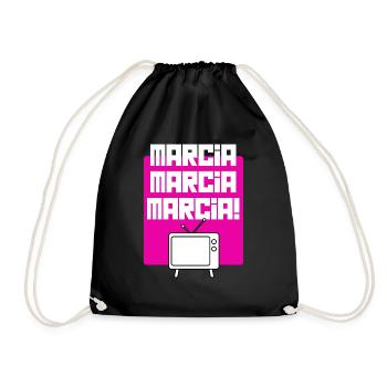 Télévision rétro tee - Sac de sport léger - noir - Devant