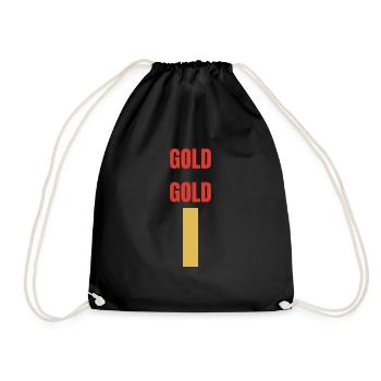 Gold Gold - Drawstring Bag - black - Front