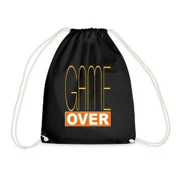 Game over - Sac de sport léger - noir - Devant
