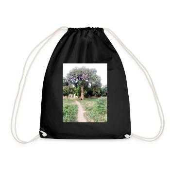 Bush way - Drawstring Bag - black - Front