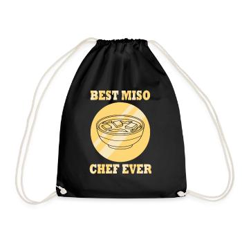 Miso Chef Japanischer Ramen Lover Ironischer - Turnbeutel - Schwarz - Vorne