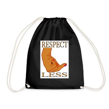 "Respect Less 2" by COLOR-HEAD - Turnbeutel - Schwarz - Vorne