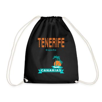 Tenerife - Espagne - Sac de sport léger - noir - Devant
