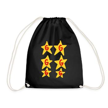 Gacheuman le grand star . - Sac de sport léger - noir - Devant