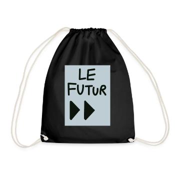 le futur. - Sac de sport léger - noir - Devant