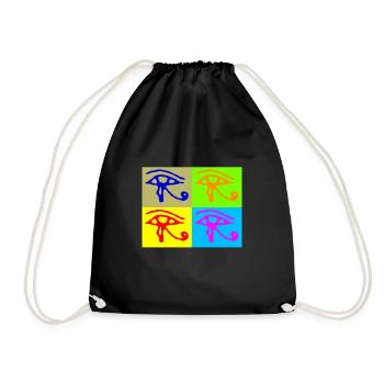 Warhol Eye Egypte ancienne - Sac de sport léger - noir - Devant