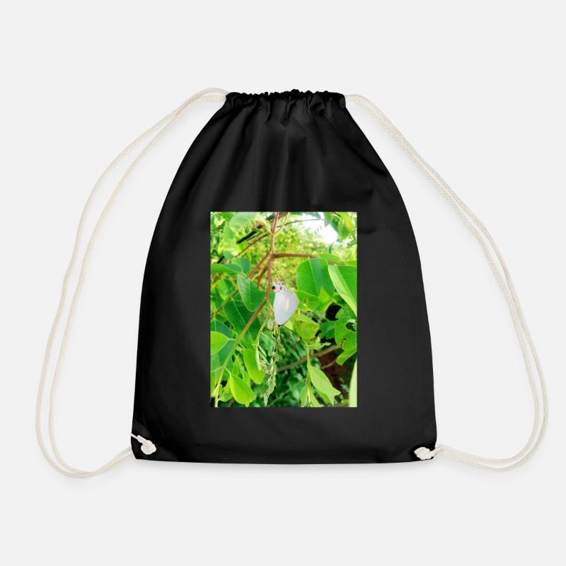 Butterfly - Drawstring Bag - black