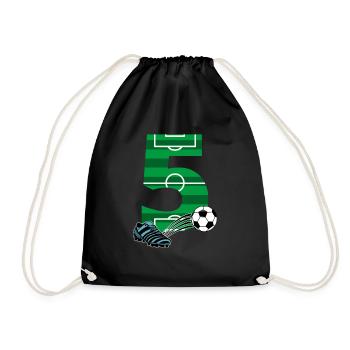 Football du 5ème anniversaire - Sac de sport léger - noir - Devant