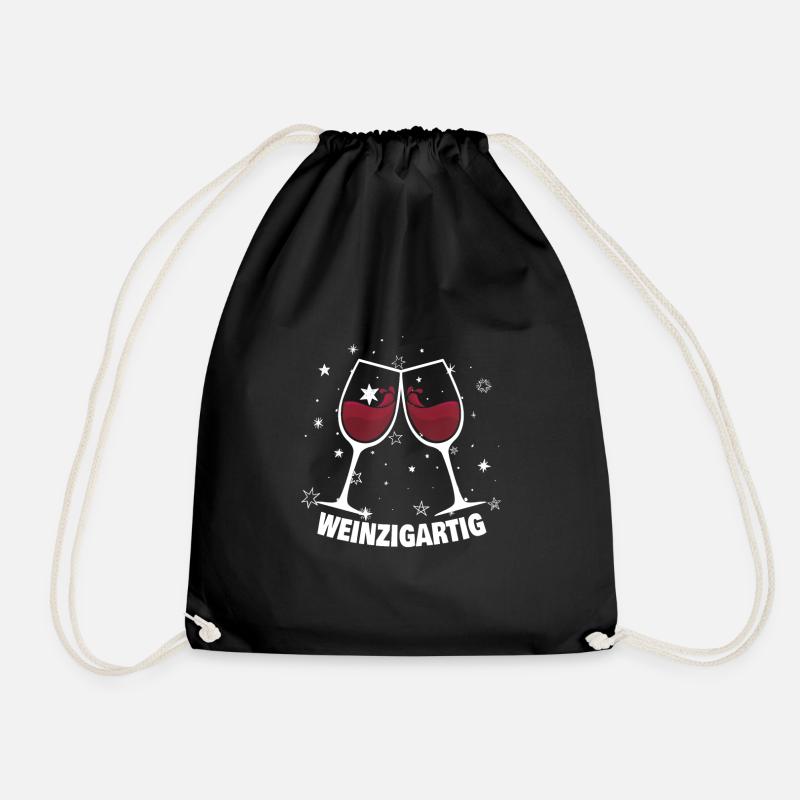 Weinzigartig - Turnbeutel - Schwarz